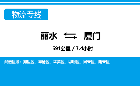 麗水到廈門(mén)物流專(zhuān)線-麗水至廈門(mén)貨運(yùn)公司