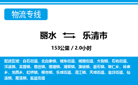麗水到樂(lè)清市物流專線-麗水至樂(lè)清市貨運(yùn)公司