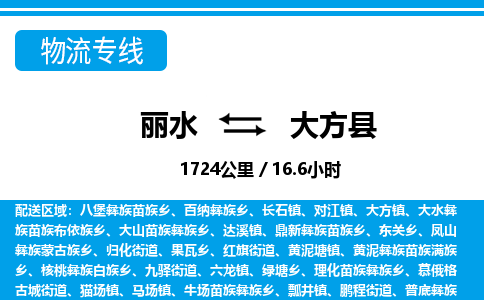 麗水到大方縣物流專(zhuān)線-麗水至大方縣貨運(yùn)公司