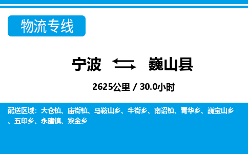 寧波到巍山縣物流專(zhuān)線-寧波至巍山縣貨運(yùn)公司