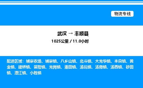 武漢到豐順縣物流專(zhuān)線(xiàn)-武漢至豐順縣貨運(yùn)公司